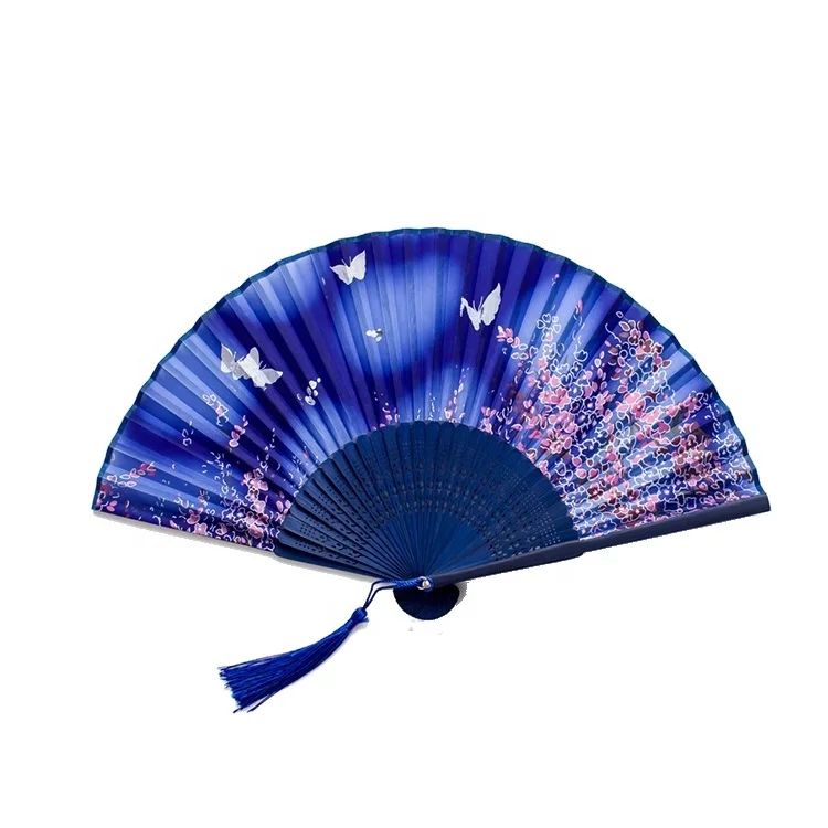 Китайский рекламный бумажный ручной вентилятор с индивидуальным принтом, складной ручной вентилятор