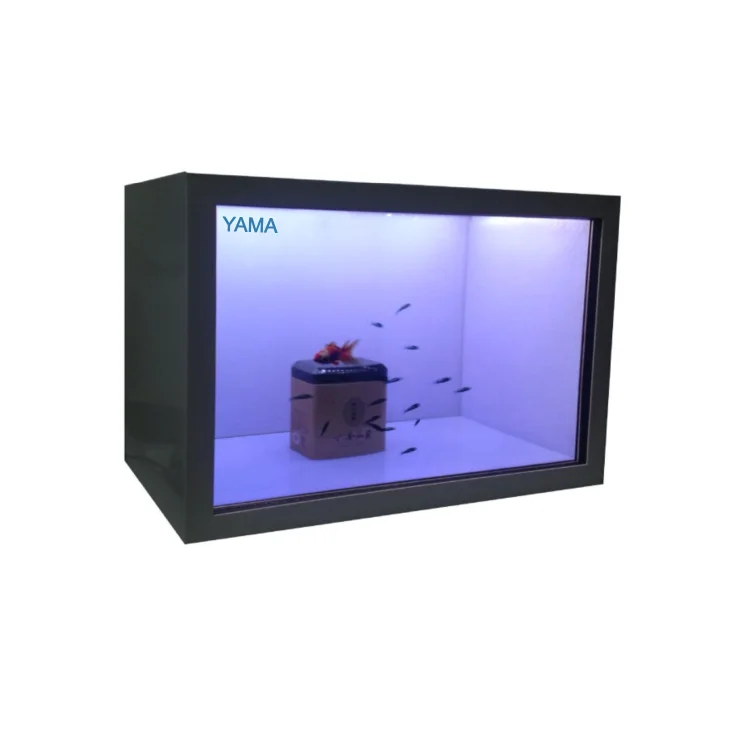 digital signage and displays see through transparent LCD advertising display box