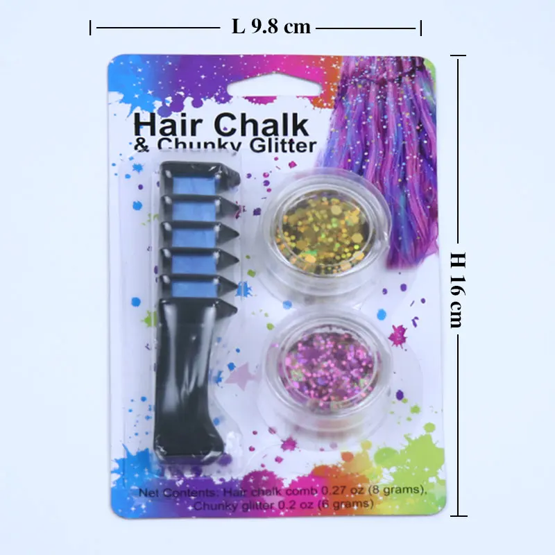 Hot Sale Washable Temporary Hair Chalk Comb for Hair Dye