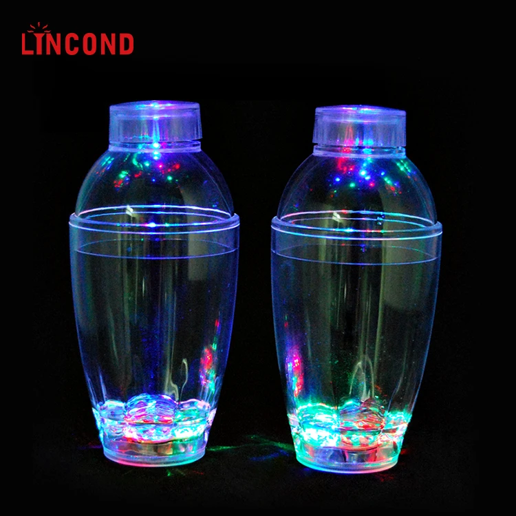 OEM Custom Logo LED Flashing Cocktail Shaker Advertising