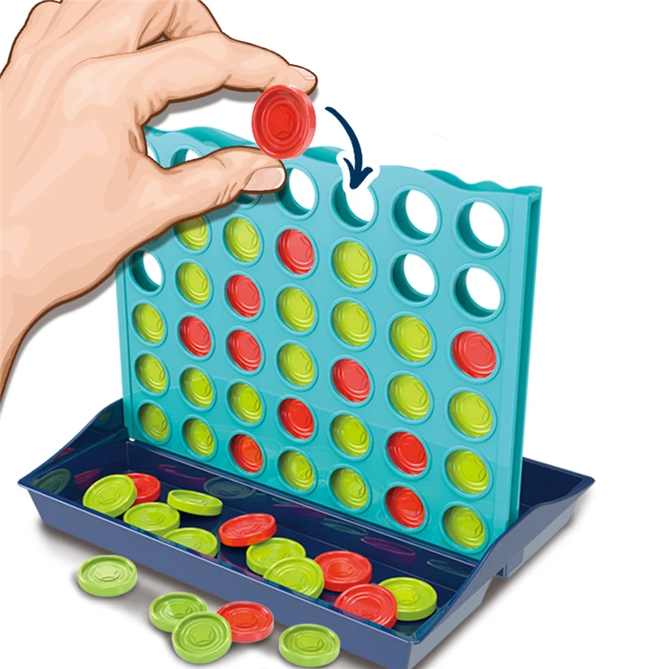 Игра для путешествий, забавная Классическая семейная развивающая детская игрушка, игра 4 в ряд, линия 4, Складная настольная игра