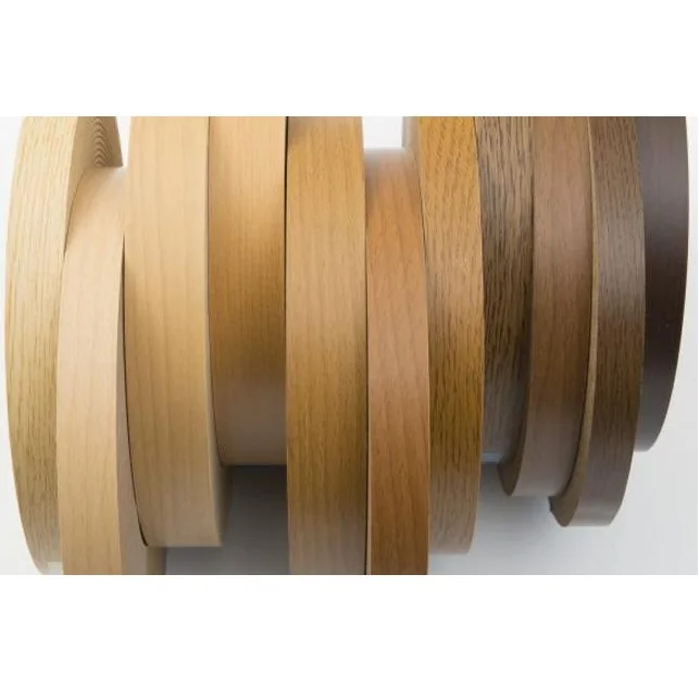 Solid Color Wood Grain Matt Finish Moisture-proof Flexible PVC Trim Tape Edge Banding for Furniture Table