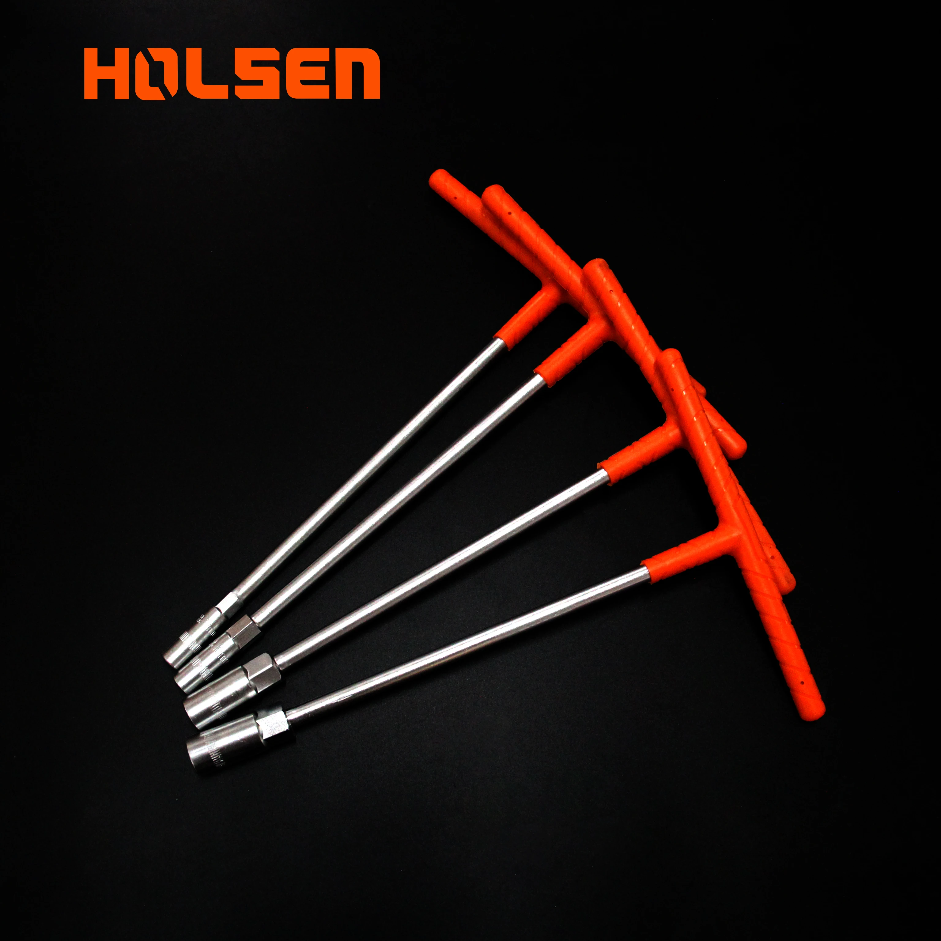 Holsen Factory Professional Heavy Duty 6mm-19mm  T-Type CRV T Bar  Socket Wrench Set