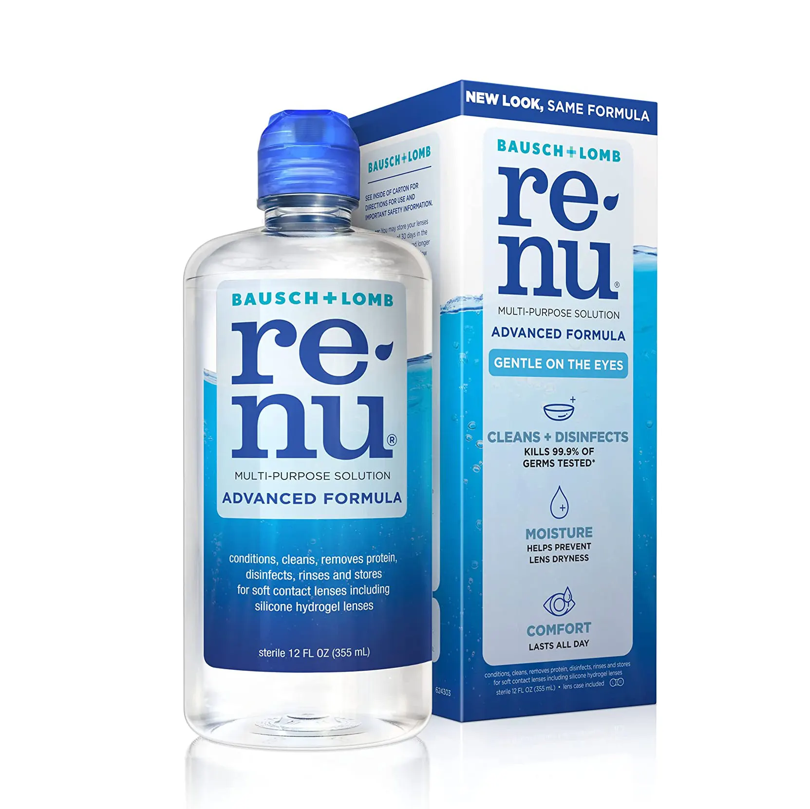 Многоцелевой раствор для мягких контактных линз, 10 унций, в комплекте, бутылочный раствор, 60 120 мл, раствор для контактных линз