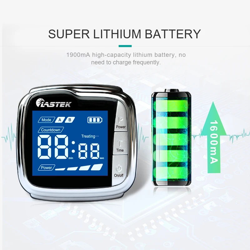 Медицинское оборудование холодный лазер часы терапия артериального давления наручные диабет 650 нм полупроводниковый lllt терапевтический