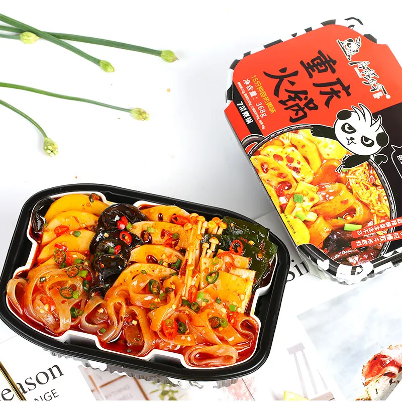 
Factory Price Chongqing Spicy Flavor Haidilao Lazy Hotpot Instant Self Heating Vegan Hot Pot 