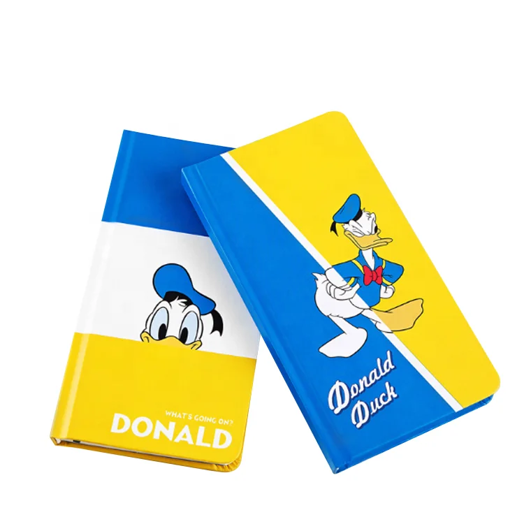 
2020 Newest Custom School Supplies Donald Duck PU Hardcover Notebook 