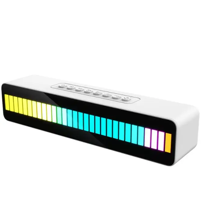 M08 Cheap LED Light RGB 3d Subwoofer Music Audio Stereo TWS Blue tooth Amplifier Sound Bar 2.0 Speaker with mic