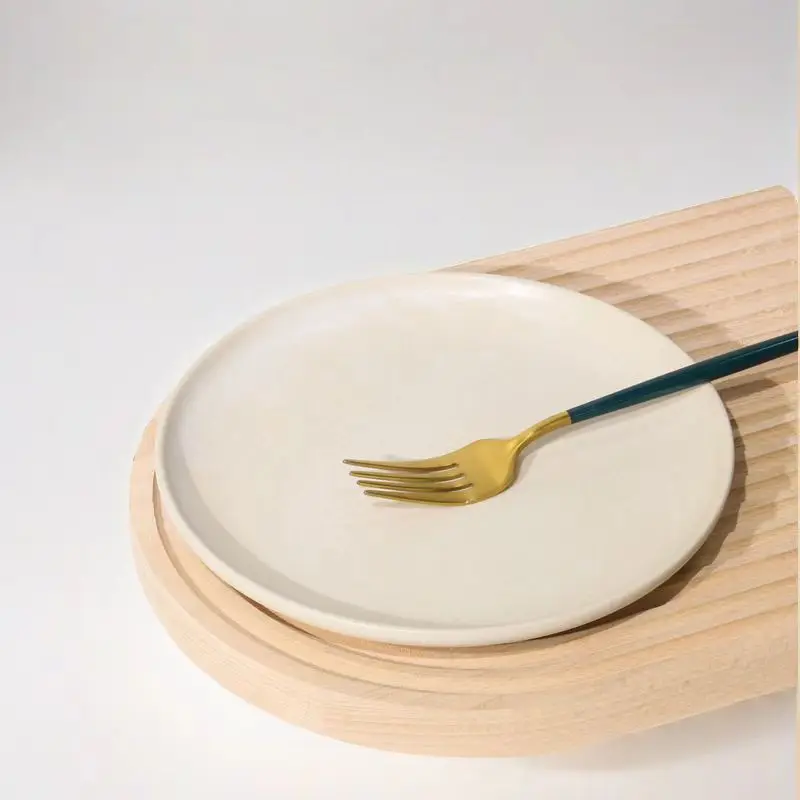 8 inch kitchenware ceramic manufacturers bulk porcelain plate nordic white stoneware dinner ceramic plates