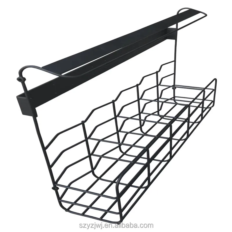 Customized wire Sturdy Steel Diversified  Extra Wall-Mounted Neatening Basket for Storage & Organization