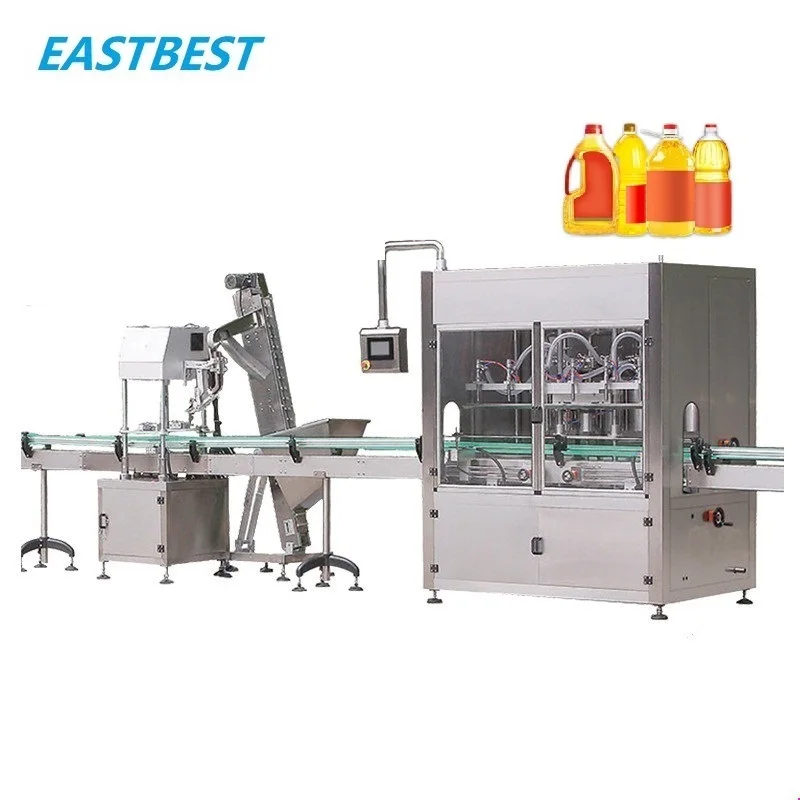 High Speed Full Automatic PET Small Bottle Sunflower Cooking Sesame Coconut Edible Oil Filling Machine