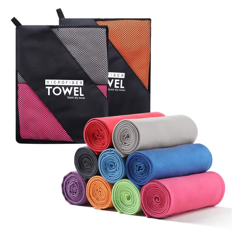 Absorbed sport towel microfibre, sport cooling towel factory for gym hiking swimming yoga