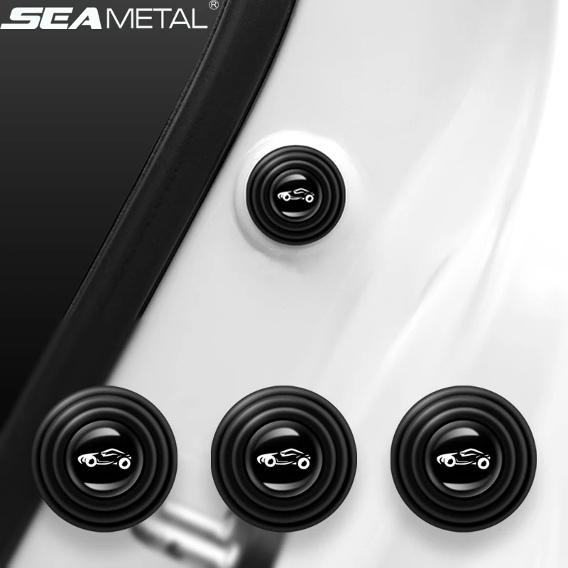 Универсальная защитная наклейка на дверь автомобиля, буферная подушка для бампера, звукоизоляция, амортизатор двери автомобиля, прокладки