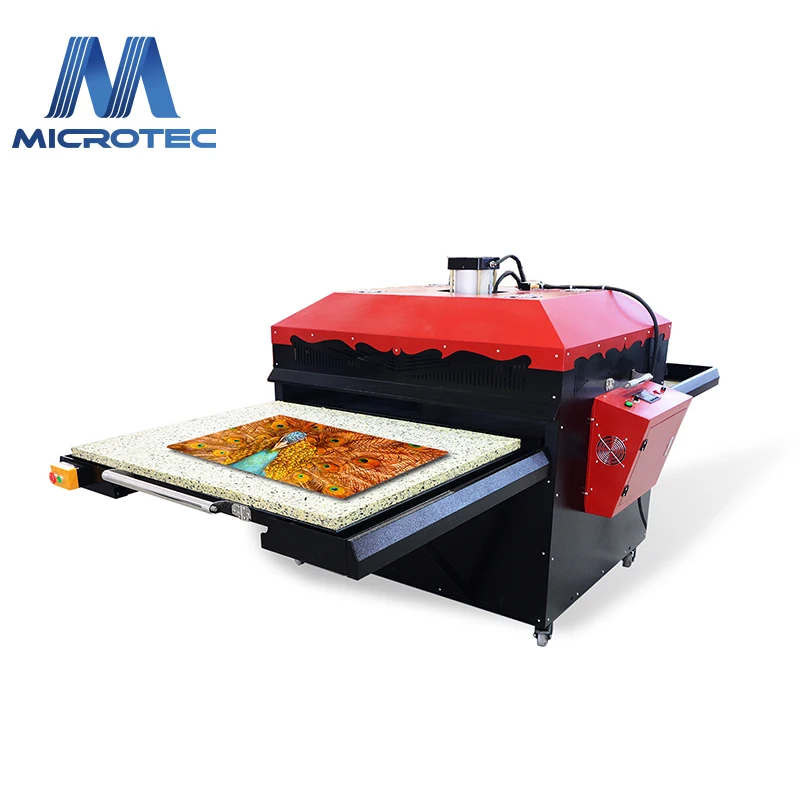 MICROTEC heat press Hot Products ASTM Penumatic Machine , Automatic large format heat press pneumatic heat press