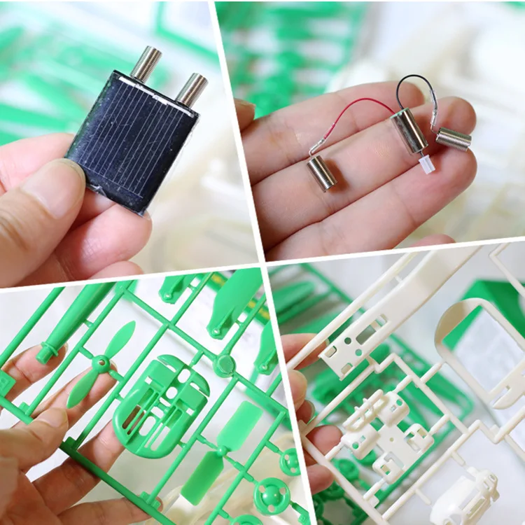 6 in 1 Car Robots Students Science experiment Invention Kit DIY Boat Fan Solar Energy Kids Toys