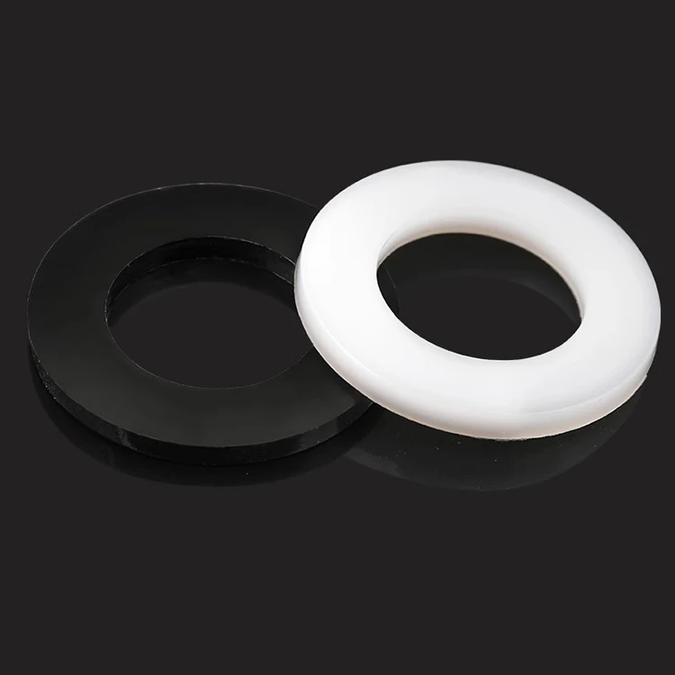 Black nylon washer Thick Plastic For Roofing Nails Nylon M2-M8 Clear Flat High Heat Resistant nylon washer  Washer Rubber