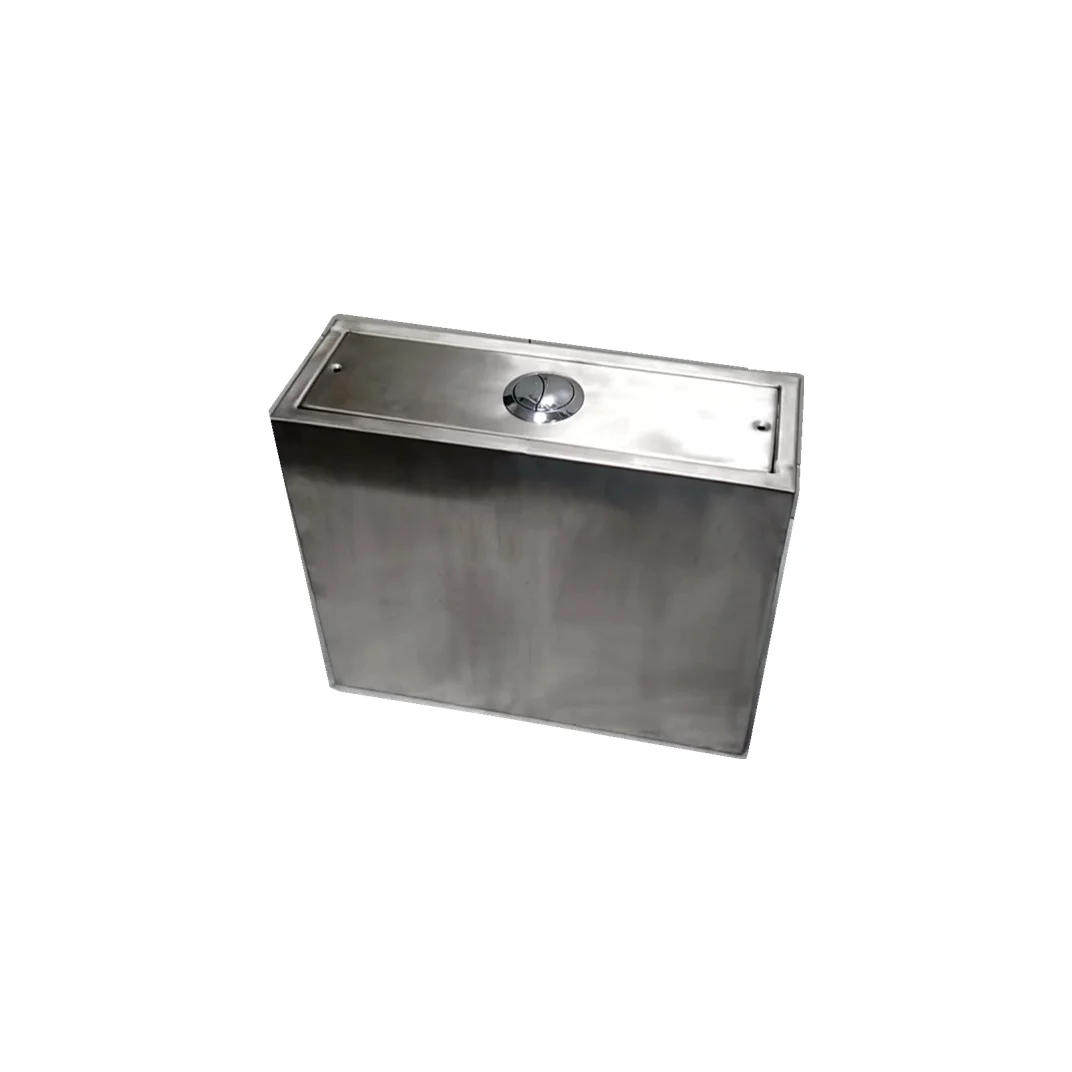 Standard size stainless steel deep drawn flush cistern squat toilet water tank