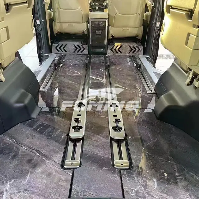 Toyota Alphard Luxury Car Floor Mats Used for Original Track Flooring and Dashboard Made of Aluminium