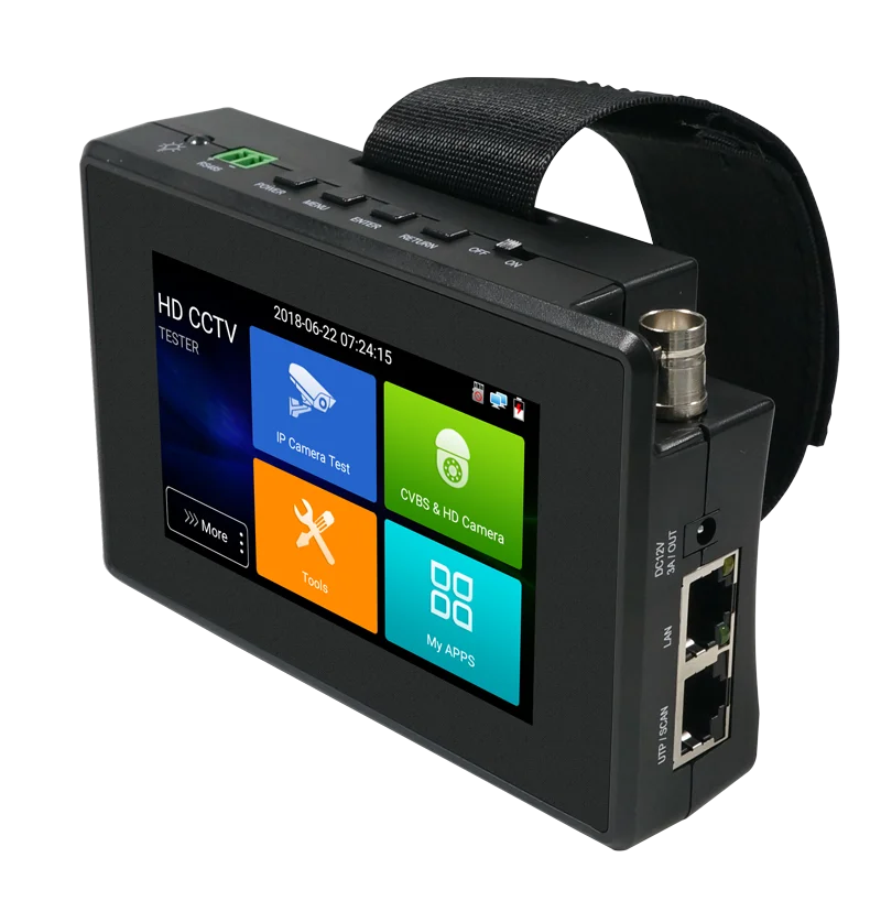  4-дюймовый 4K H.265 IP CVBS AHD CVI TVI 5 в 1 HD тестер камеры