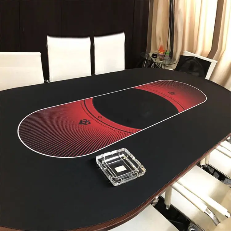 High Quality Custom Printing Poker Rubber Mat Gambling Table Mat For Poker