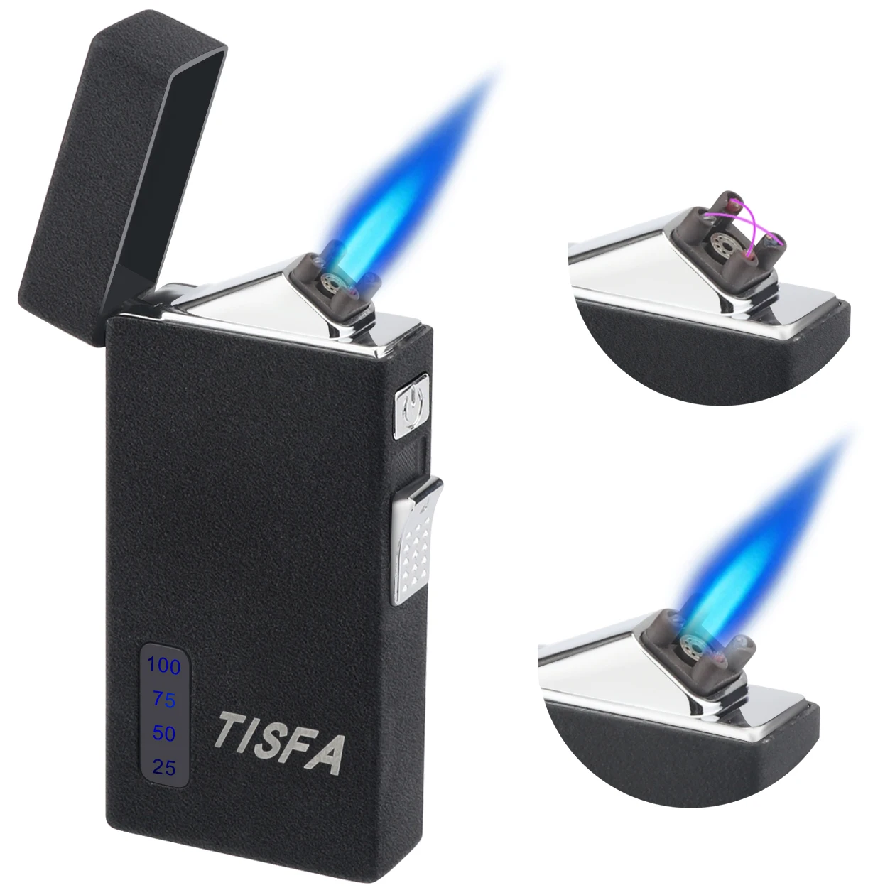 XiFei Innovative Design Custom Double Arc Cigar Lighter Wholesale Windproof USB Refillable Cigar lighter
