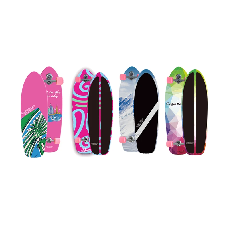 China Factory Own Brand Tuck Surf skateboard S5 Trucks ABEC-11 Bearing Surfing Skate Board