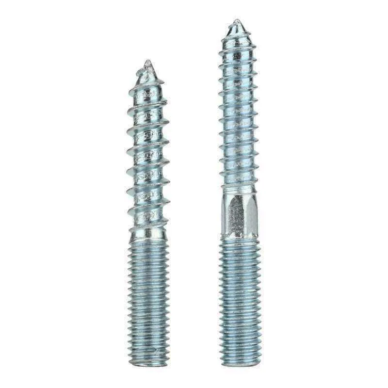 M6 M8 M10 Double Threaded Ended Torx Head Wood Screw Zinc Plated Hexagon Socket Tapping Bolt