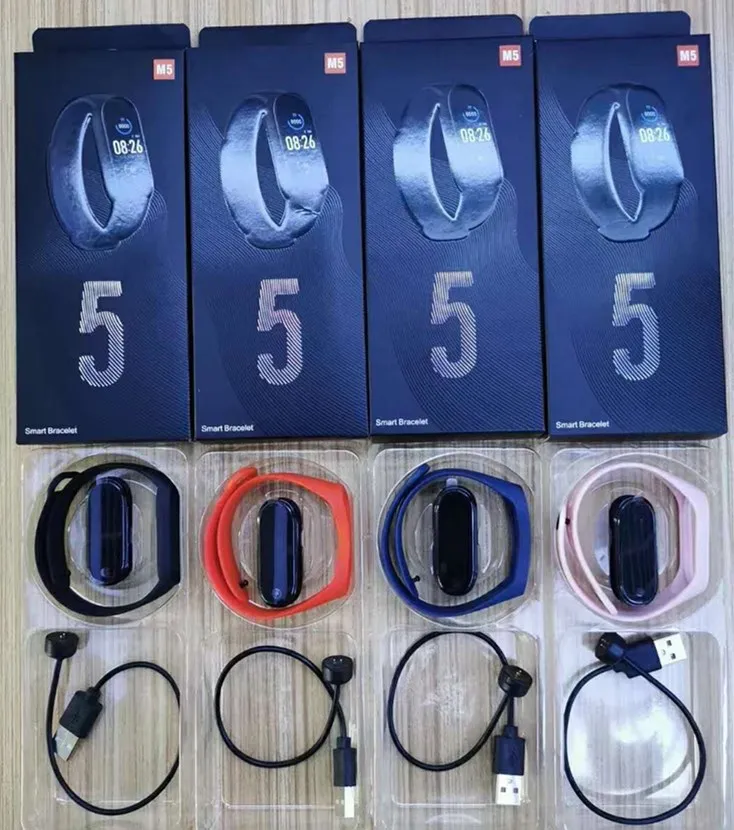 New product 2021 smart band m5 smart watch fitness bracelet