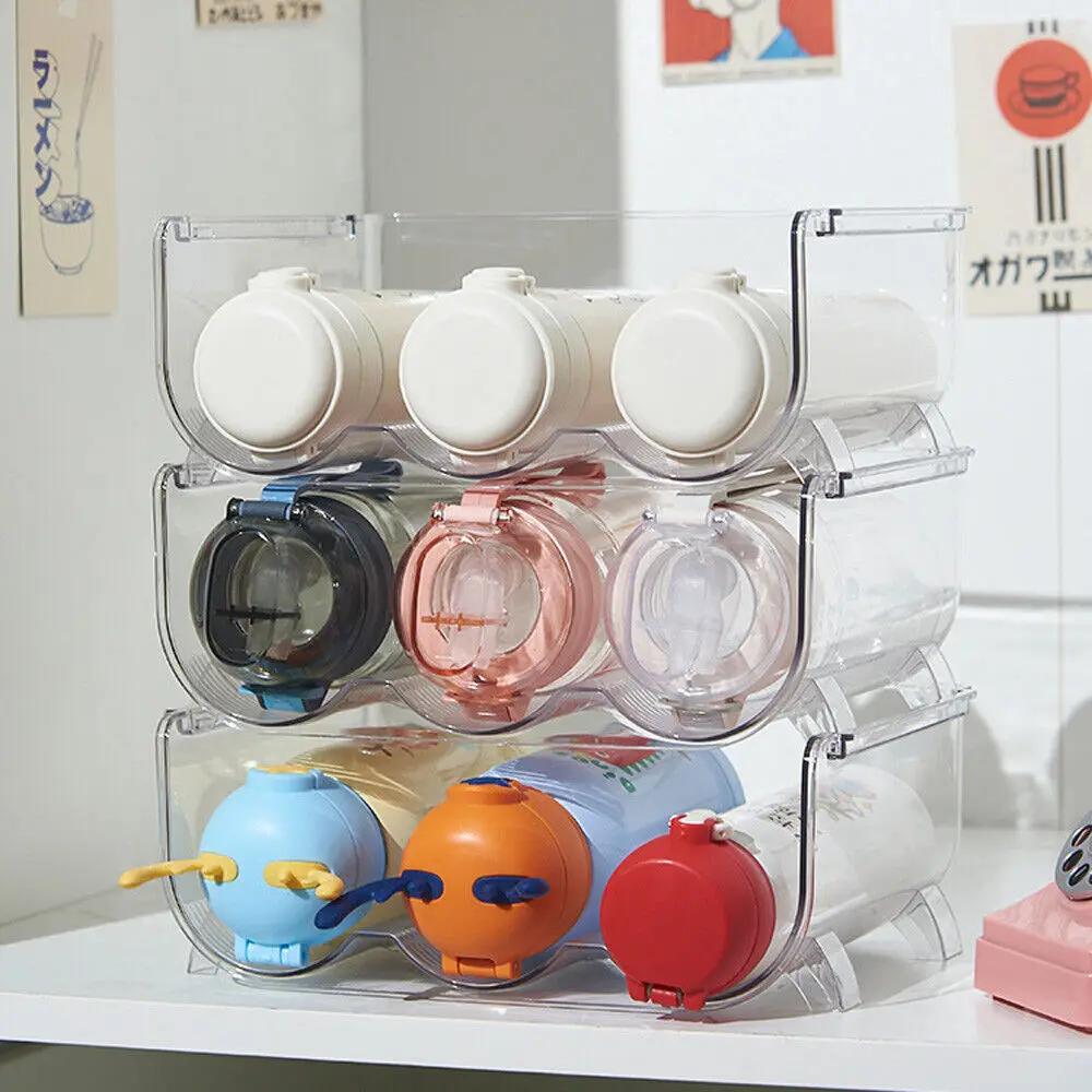 Stackable Fridge Organiser Wine Beer Stacking Bottle Rack