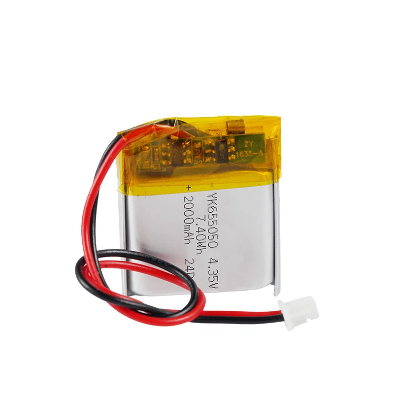 Пользовательские lipo 4,2 v 4,5 V 656060 2000mAH аккумуляторная батарея литий-полимерный аккумулятор