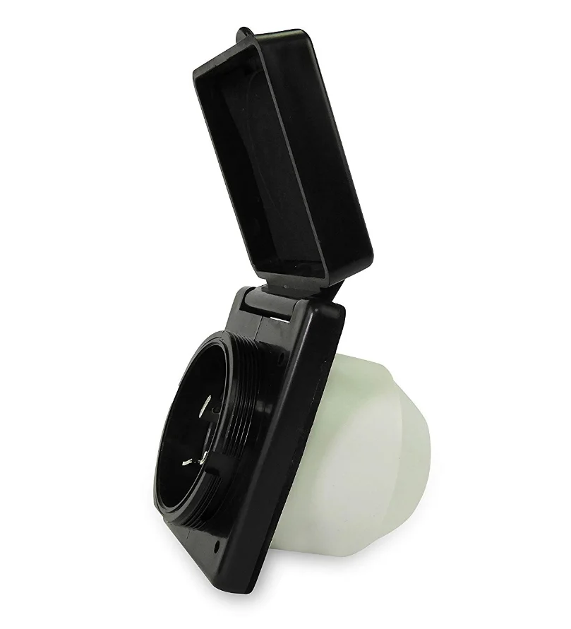 Ed04 RV Power 30 Amp RV Inlet Black Caravan Motorhome  Electrical Parts Accessories Twist Lock L5-30P Inlet Socket,ETL Approval