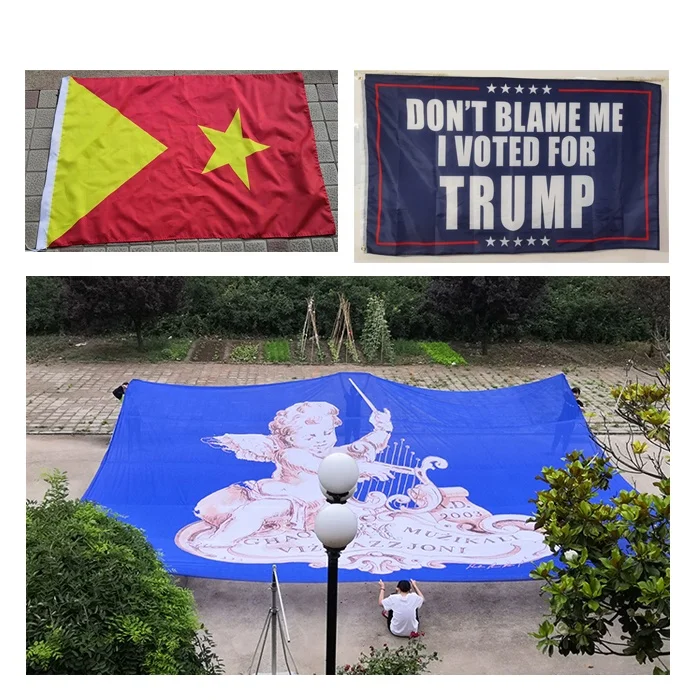 Custom Flag Wholesale High Quality Fast Delivery Customized Nylon Knitted Polyester Fabric Banner Flags  3x5 ft Custom Flag