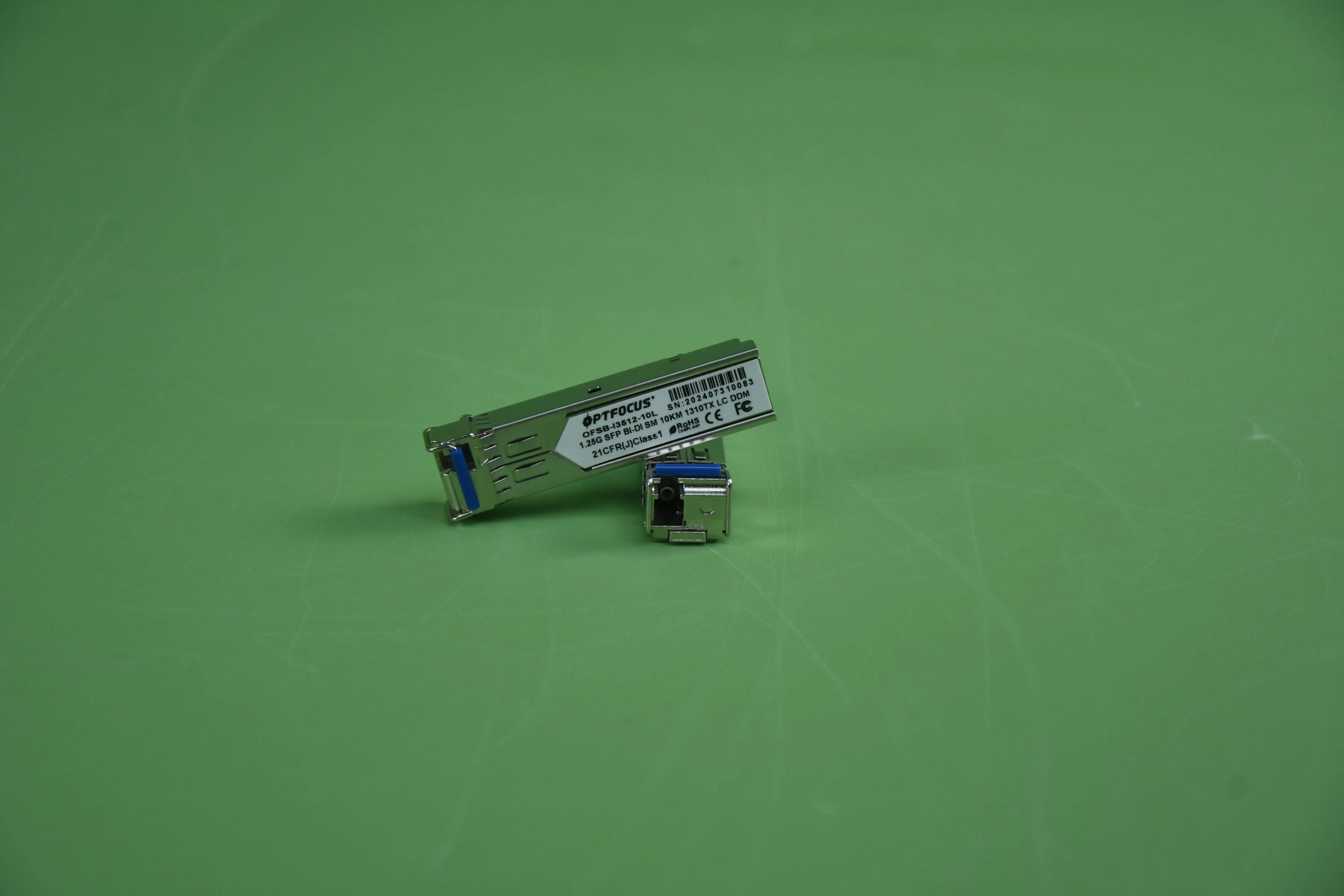 Industrialgrade SFP optical module1.25Gsingle mode single fiber 10 kilometers 1310nmTx/1550nm Rx LCinterface DDM