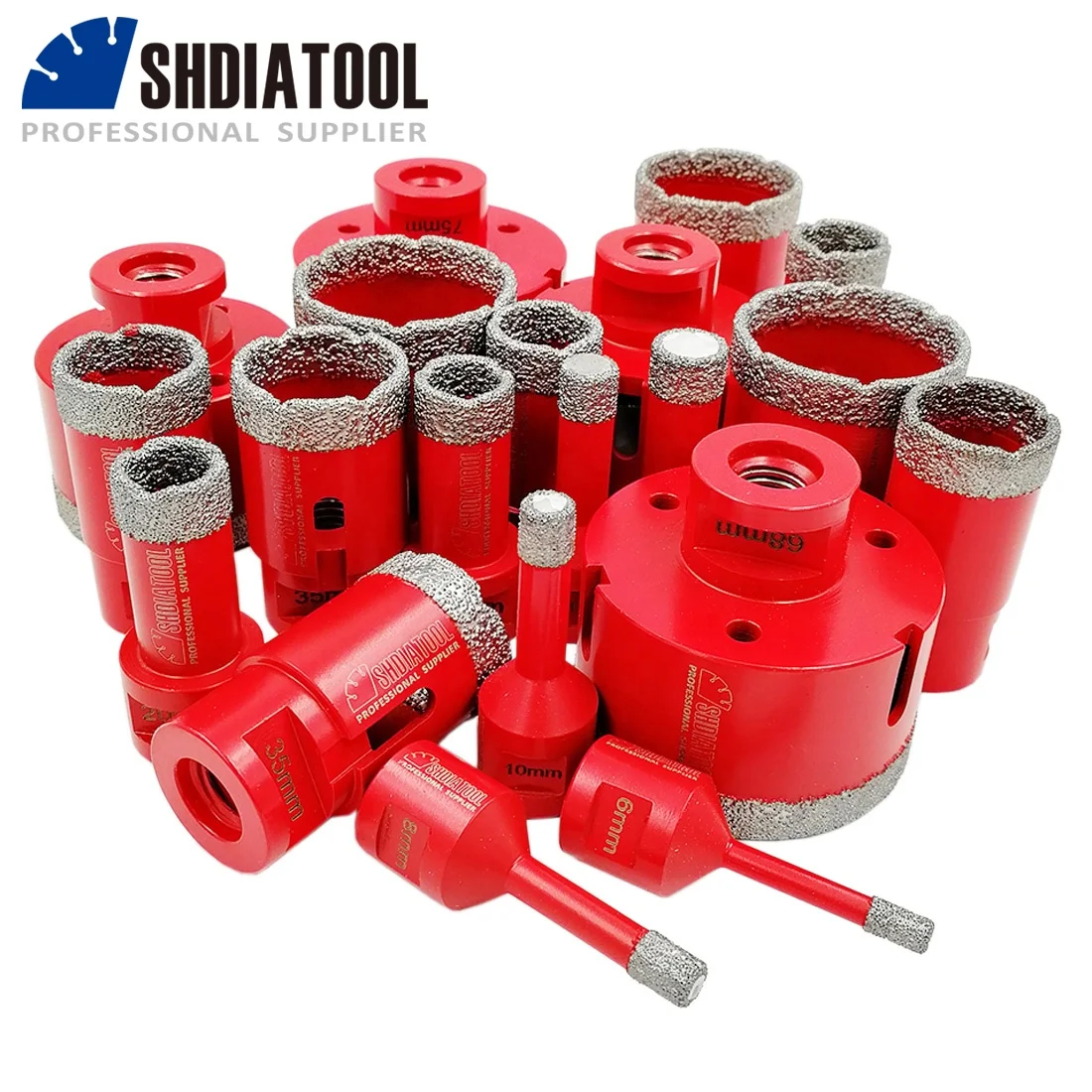 Vacuum Brazed Diamond Core Drill Bits Diameter 6-125mm For Stone Granite Marble And Porcelain Ceramic Tile