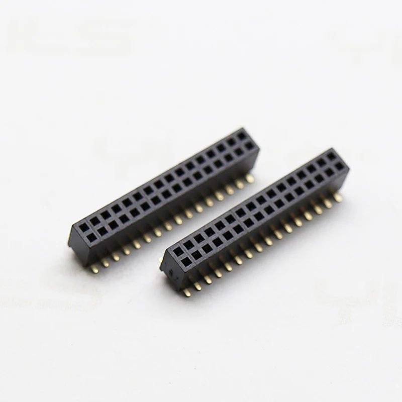 Factory wholesale OEM 1.27mm pitch female header Dual Single Row Height 2.1/3.4/4.4mm SMT Female Header Connector