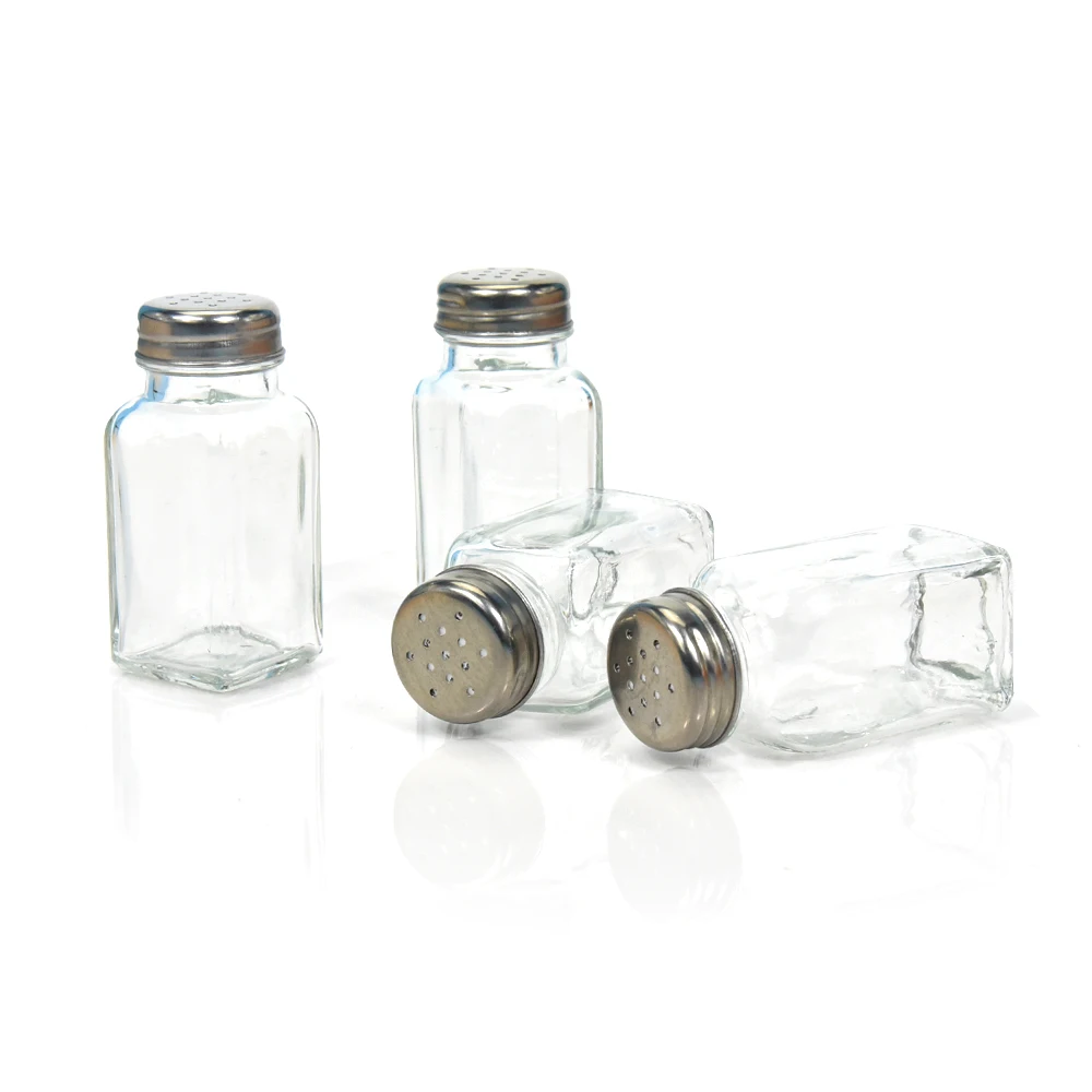 kitchen salt pepper storage glass spice bottle jar