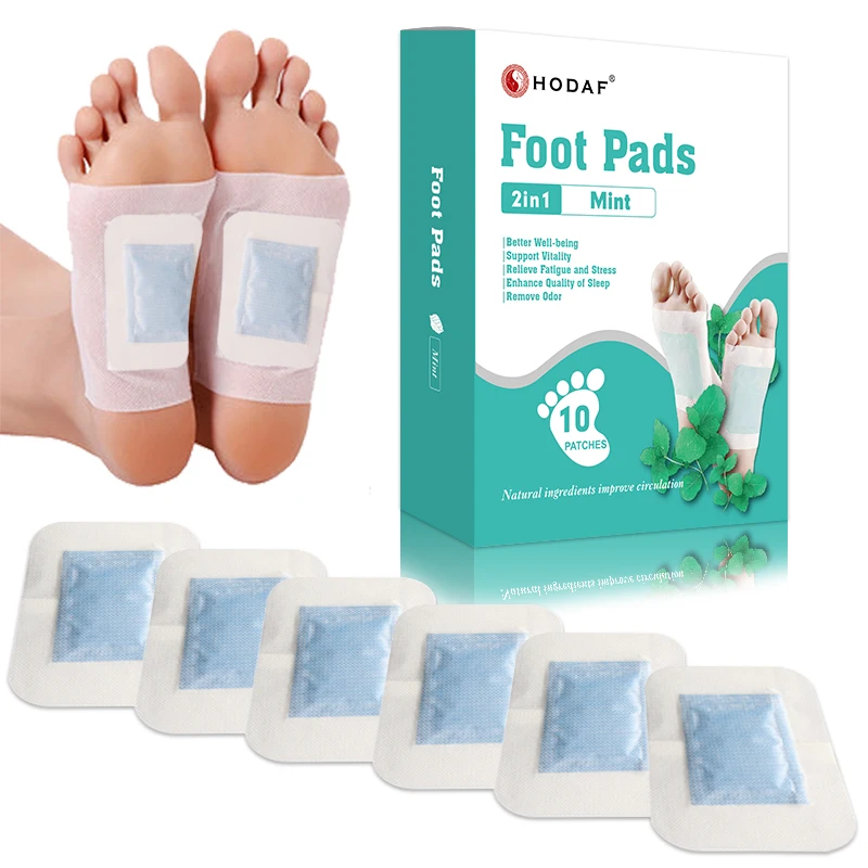 OEM Custom Label Foot Patch 2 IN 1 bamboo foot patch