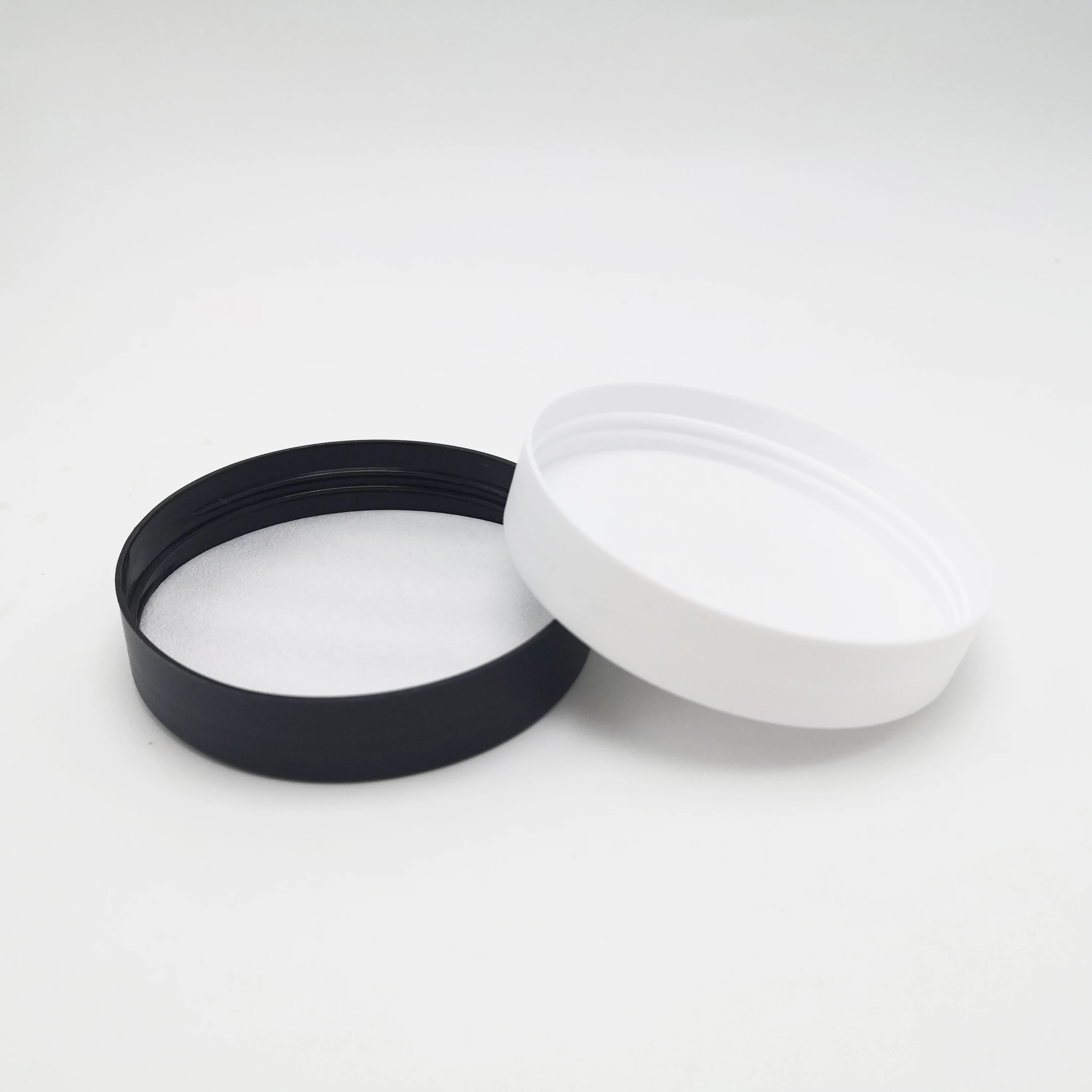 PET matte color body scrub frosted plastic 250ml cosmetic cream jars with black plastic lid