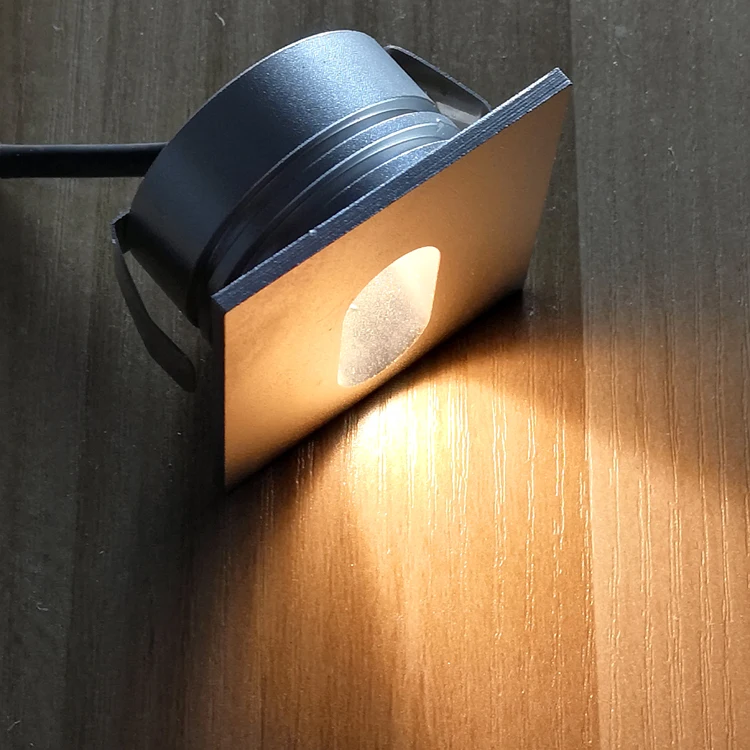 Mini cute design indoor outdoor recessed 3w led step stair light wall mounted