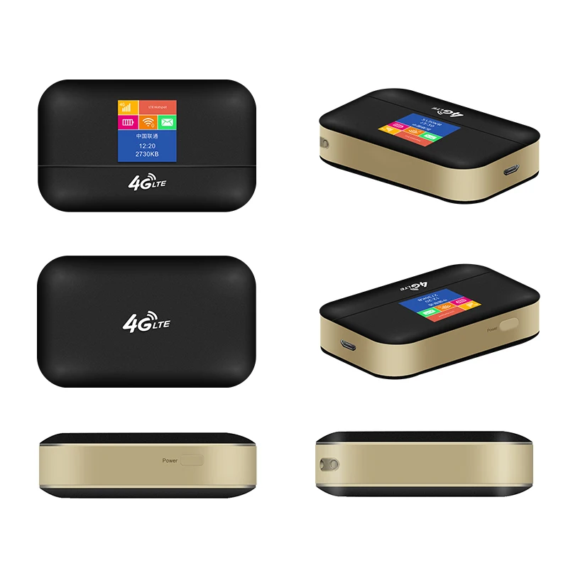 4g lte портативный маршрутизатор wifi sim-карта домашний и наружный Маленький Wi-Fi с цветным экраном мини беспроводной