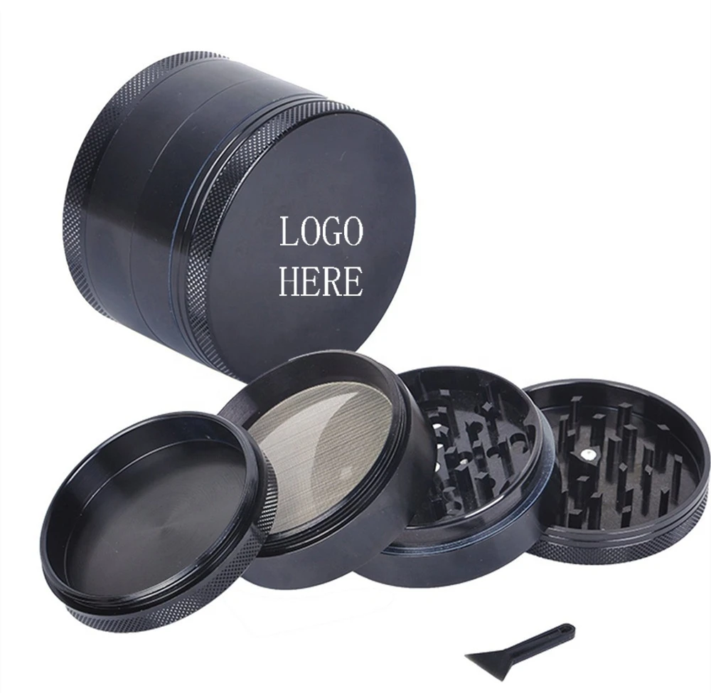 Изготовленным на заказ логосом Новые 4 слоя 40 50 55-63 мм сплав металл травяные травы измельчитель травы дым измельчители курительная трубка измельчители F039-1