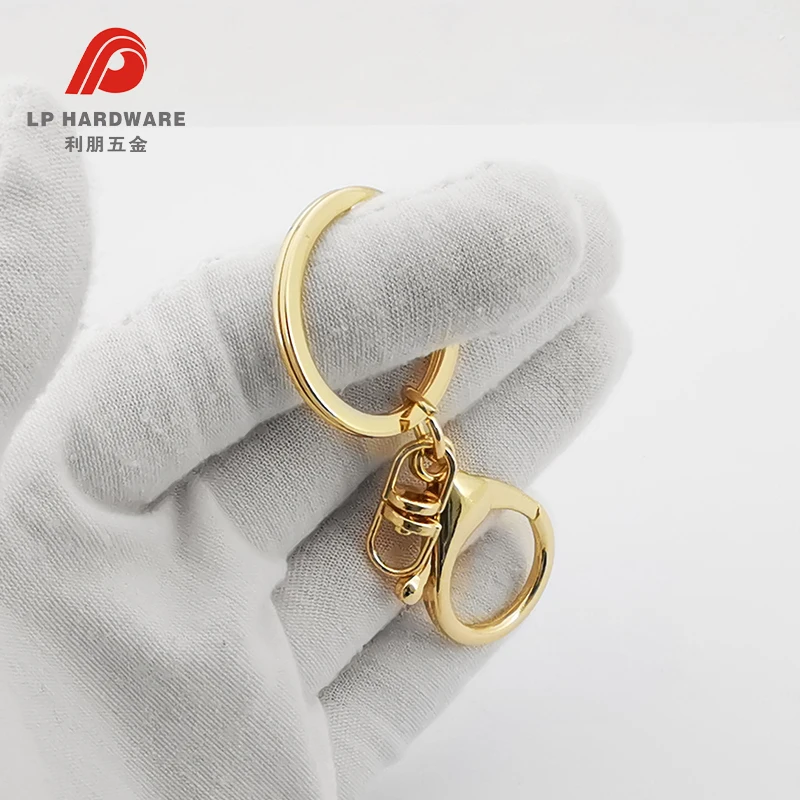 Keychain with hook O ring keyrings metal keychains promotional keychain sets wholesale for craft making jewelry