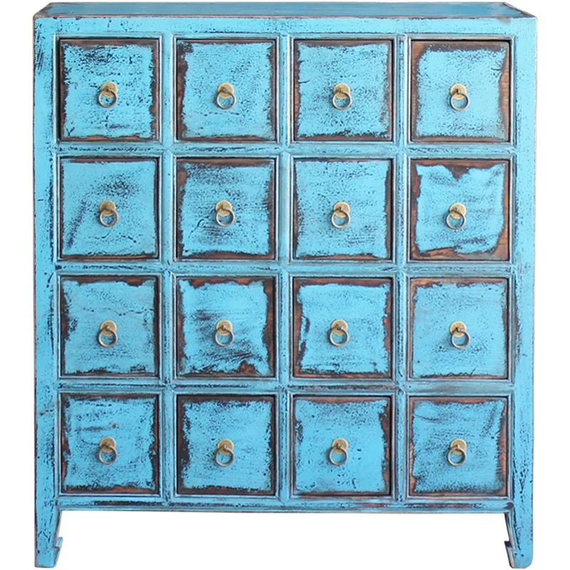 Beijing old classic chinese style wooden antique drawers filling cabinet