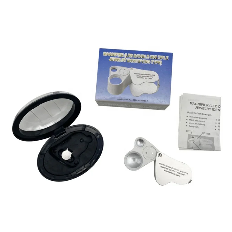 Jewelry Magnifier Pocket Microscope Magnifying Jewelers Glasses Eye Loupe
