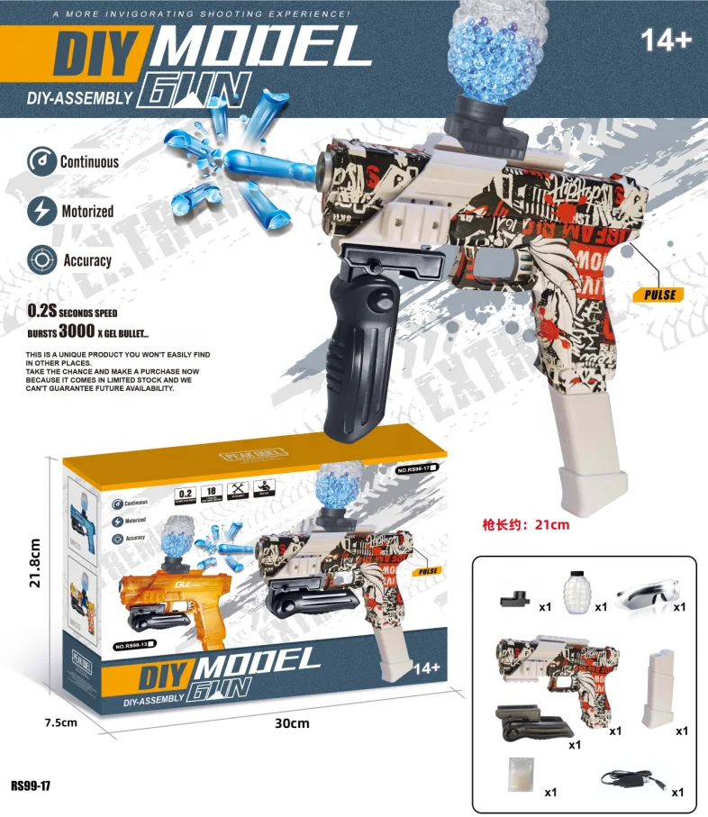 YIWU AULLAN Kids Toy gel Water Ball Gel Gun Automatic Electric Gel M416 AK47 UZI Gun Splatter Ball Gun