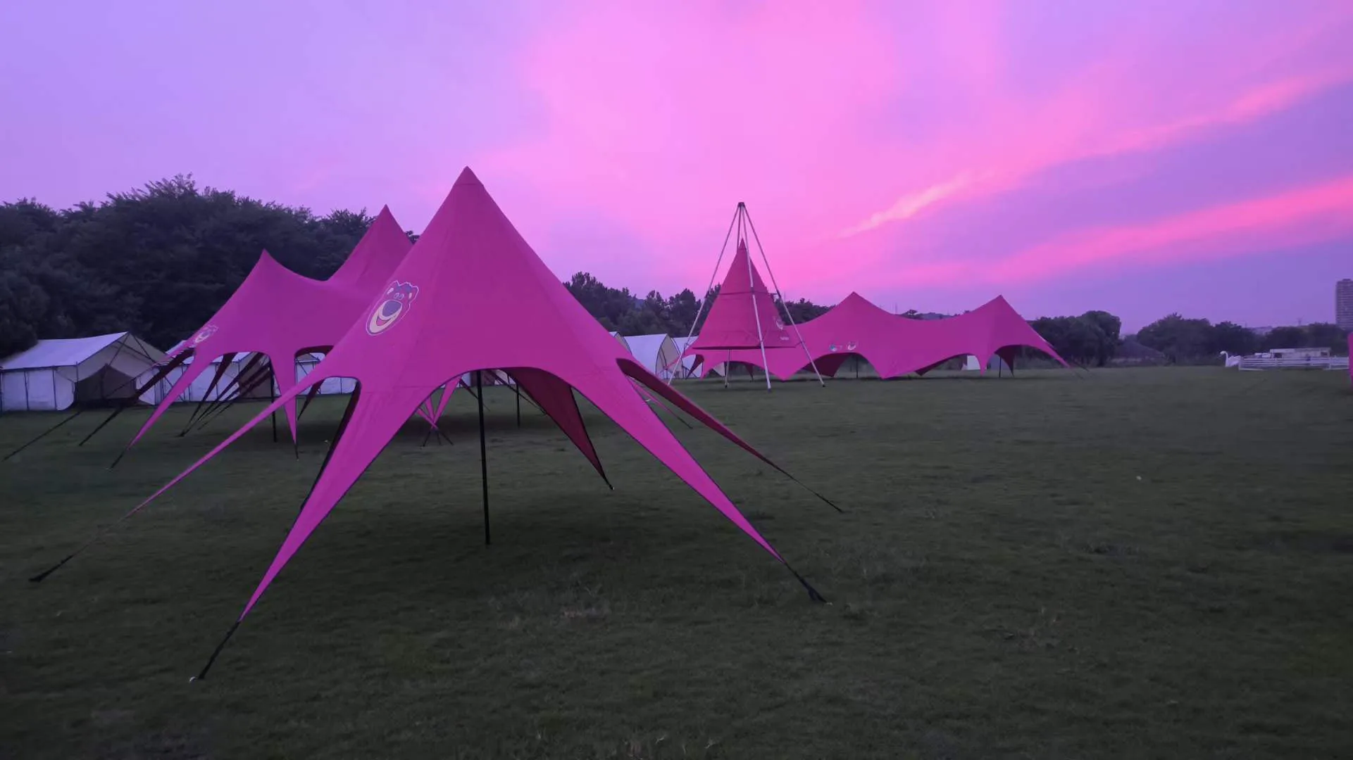 portable outdoor 4m camp canopy tent tienda resort cotton canvas yurt zelt luxury glamping tente de camping