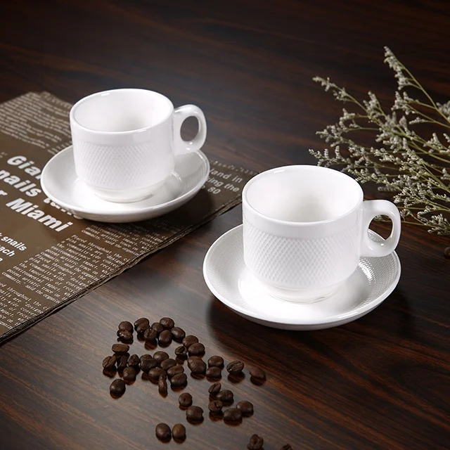 Savall HoReCa 7DaysOEM restaurant cup reusable coffee cup custom ceramic porcelain reusable coffee cup with saucer