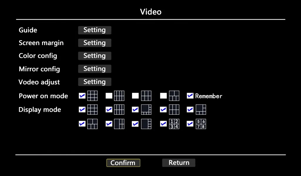 Цветной автомобильный монитор TFT LCD 10 1 дюйма 6 каналов 8 для DVD/VCR/автомобильной камеры заднего вида с встроенным видеорегистратором