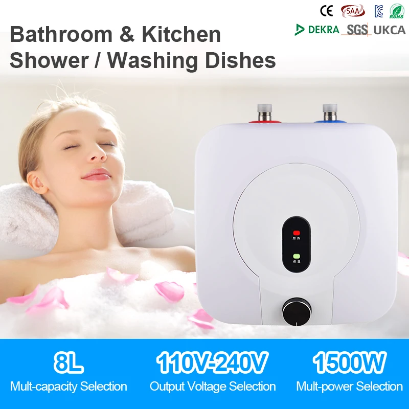 Bathroom Kitchen Wall Mounted Tank Hot Water Heater Boiler Storage Electric Water Heater