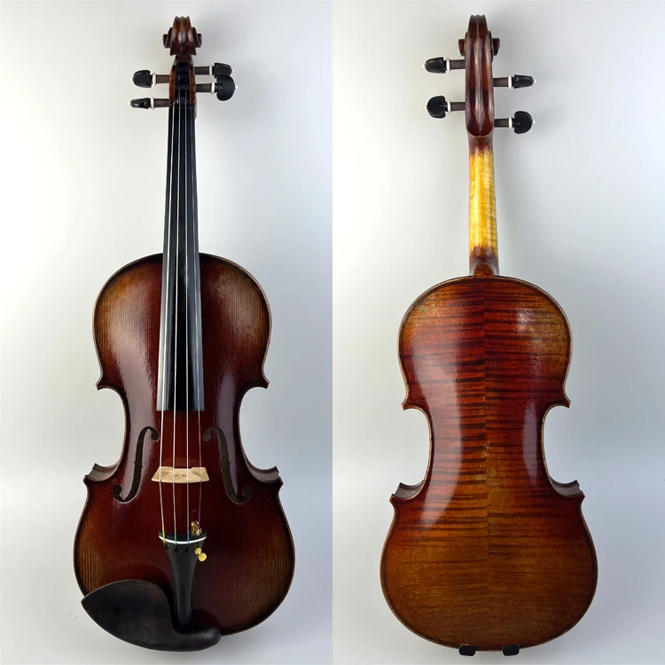 Chinese Handmade oil painting violin Hot Selling European Material  Retro style Violin